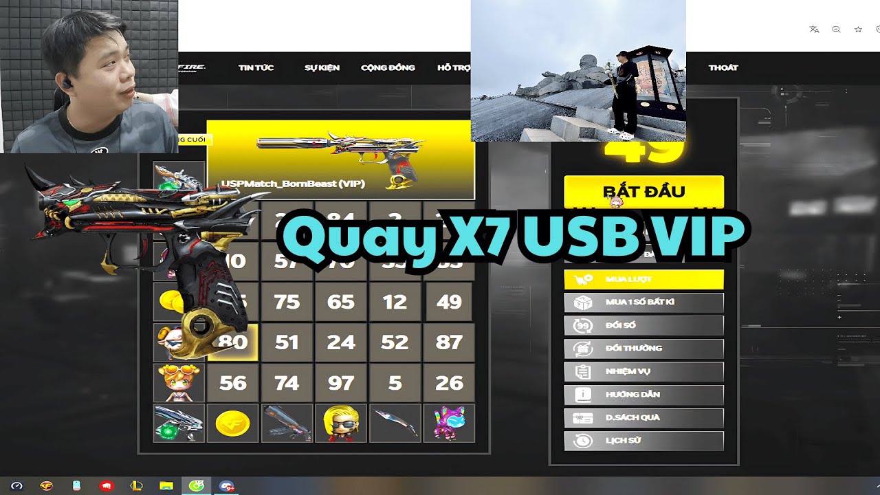 [ Đột Kích Crossfire ] Quay BINGO USP MATCH BORN BEAST- Quay 7 Cây USB VIP