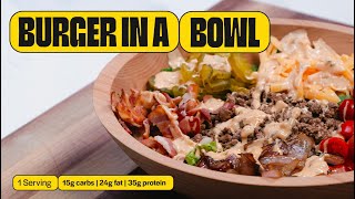 Healthy InNOut Style Burger Bowl | BPN Kitchen