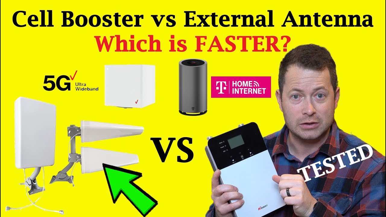 ✅ Cell Phone Booster vs External Antenna? - FASTEST Solution For Cellular  Home Internet - 4G LTE 5G