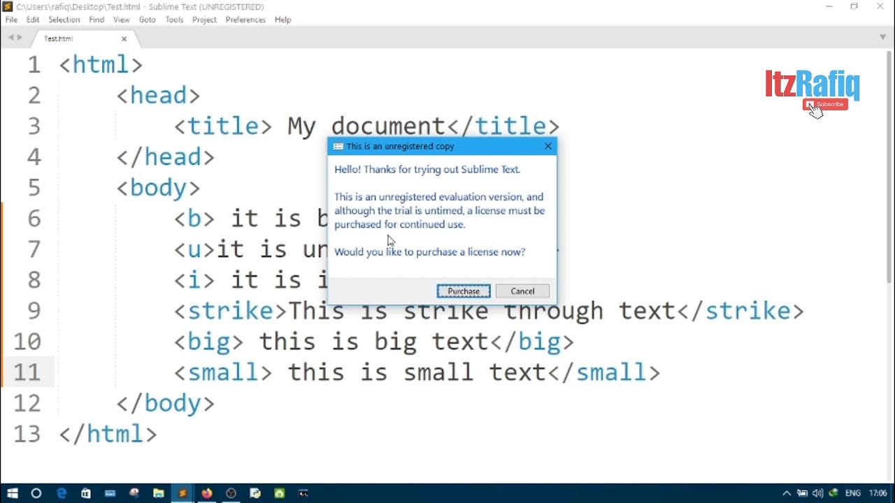 Introduction to HTML Class 7 Computer Science | Part 2 - ItzRafiq - YouTube