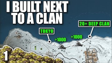 I BUILT NEXT TO A 20+ DEEP CLAN ON WIPE DAY | Solo Rust