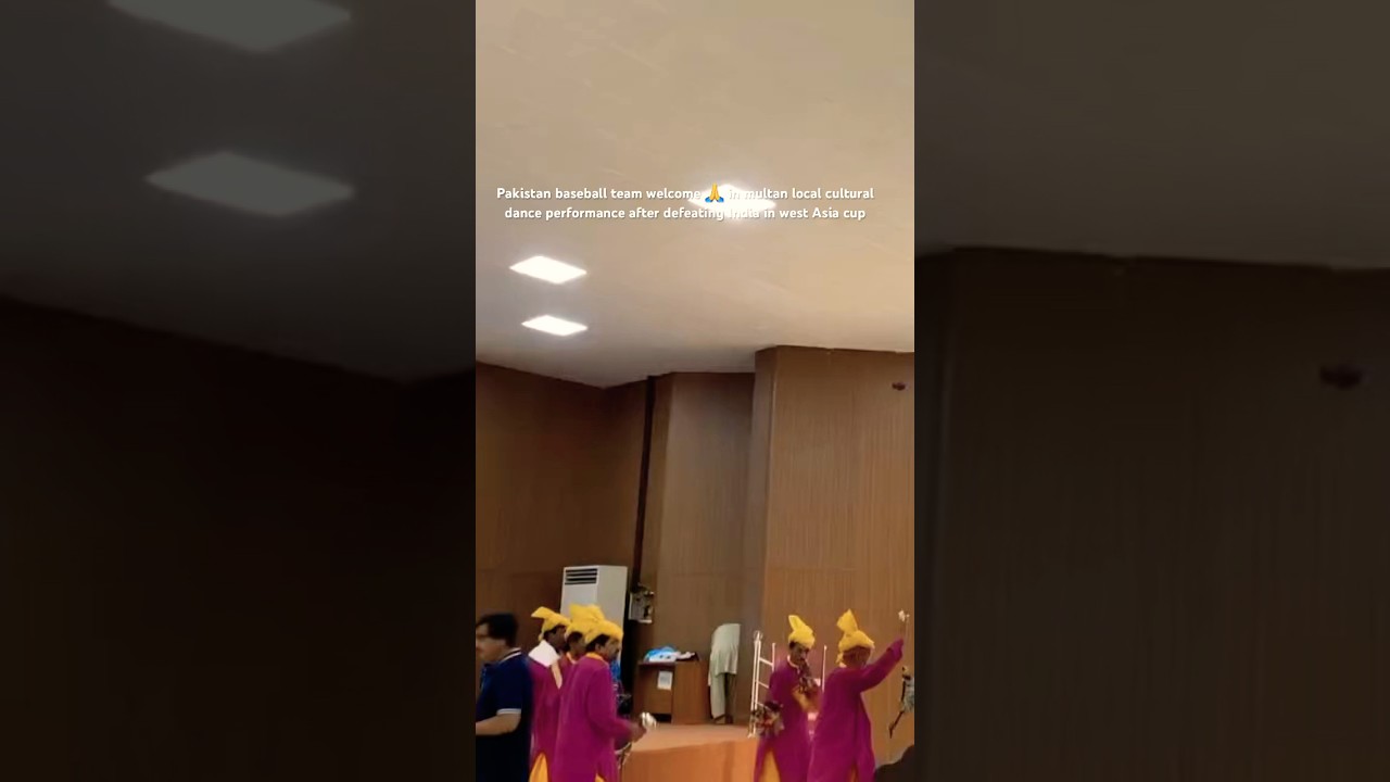 Pakistan Baseball Team Welcomed in Multan | Local Dance Celebration After Historic Victory 🇵🇰⚾