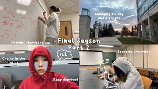 Final Exam Vlog (part 2) ✏️: lots of cramming and caffeine, stress, study vlog, productivity + more!