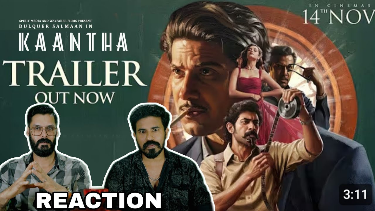 Kaantha Official Trailer Reaction | Dulquer Salmaan Rana Selvamani Selvaraj | Entertainment Kizhi