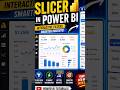 What are Slicers in Power BI? Filter smarter, analyze faster! 📊 #slicer #powerbi #excel #dashboard