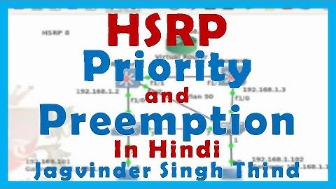 ✅ HSRP Configuration - Priority and Preemption in HSRP in Hindi