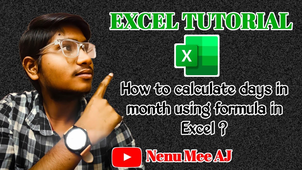 EXCEL TUTORIAL|EXCEL|EXCEL FORMULAS|How to calculate days in months using formula in Excel?