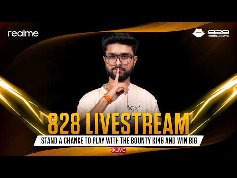 AAJ PUBLIC KE SAATH BGMI! 🔥 | 828 Livestream | realme P4s | JOIN IN & WIN BIG!