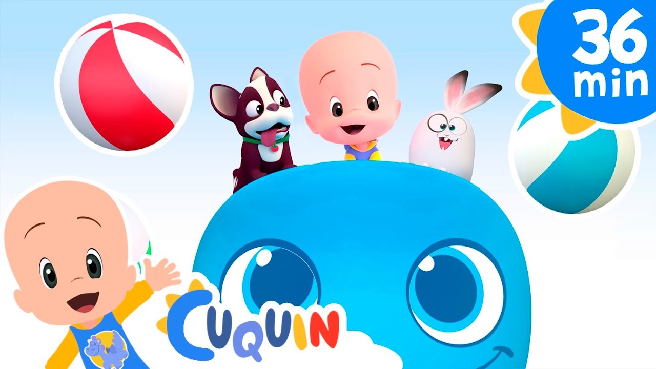 Pelotas playeras y animales maritimos con Cuquín - Cleo y Cuquín en español
