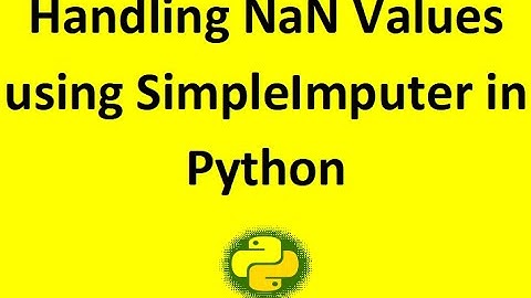 Handling missing Values in Python using SimpleImputer