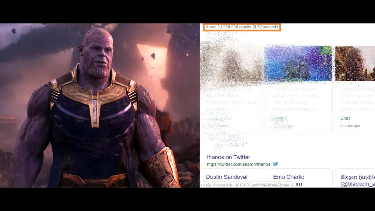 Google ‘Thanos’ and see the magic of Google