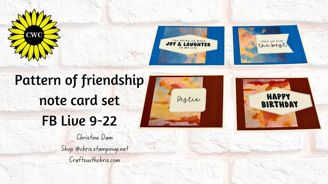 Набор открыток «Выкройка для заметок о дружбе»