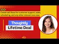 Thoughtly Lifetime Deal I AI voice agents, sync your CRM data, and launch SMS campaigns