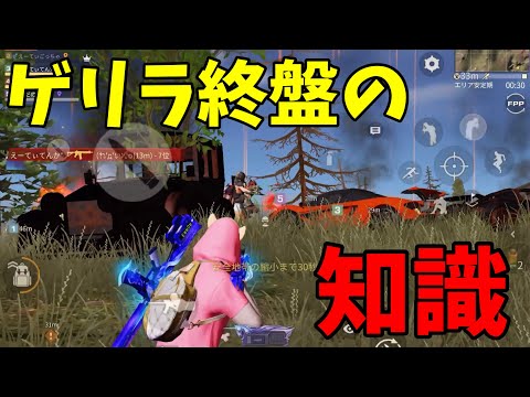 【荒野行動】ゲリラ終盤の知識教えます。猛者しか知らない●●も！？