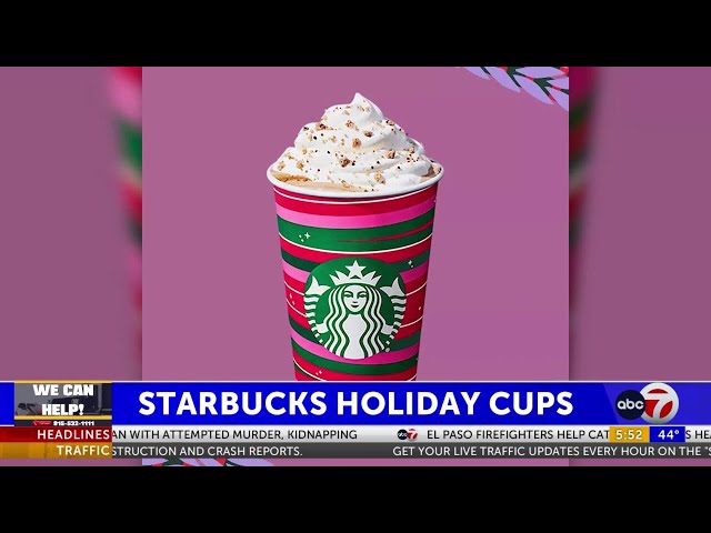 Starbucks unveils 2021 holiday cup design more than 50 days before Christmas  - ABC7 Los Angeles