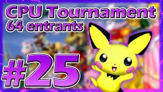 Super Smash Bros. Melee: CPU Tournament #25
Welcome to the twenty-fifth CPU melee tournament conducted live on stream! In this tournament, we enter 64 different CPUs! The premise is- we draft Lvl 9 CPUs and name them after and color them what the viewers want. Then we set them up in single-elimination, all stages legal, items on high, 2-stock matches. Whoever can win 5 in a row will be crowned the winner!
Follow Me - https://twitter.com/#!/RedFalconGames
Twitch - http://www.twitch.tv/RedFalconGames Super Smash Bros. Melee: CPU Tournament #25