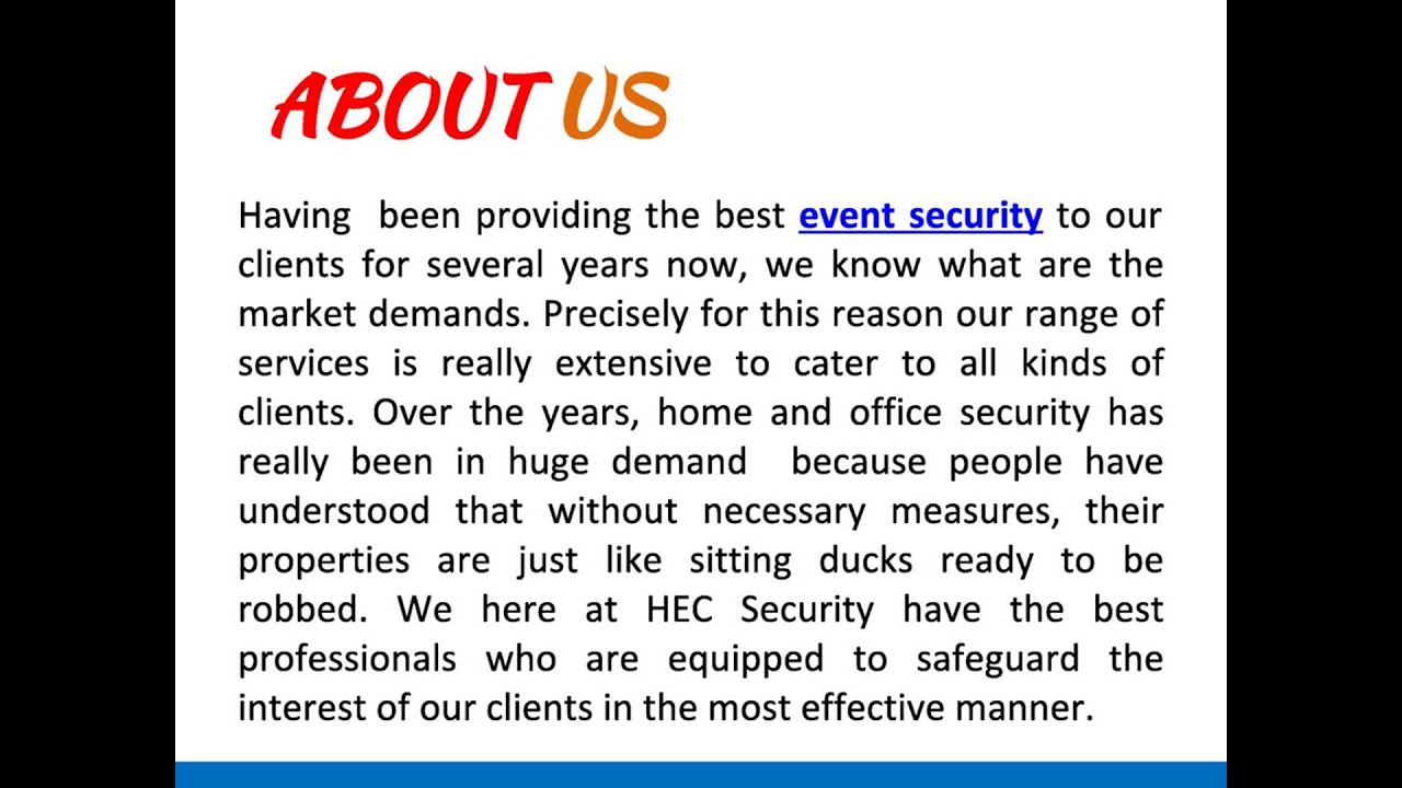 The Most Hassle Free Event Security Services