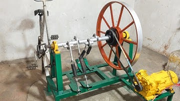 Build Flywheel Spring Machine Make Electricity Free Energy Generator 220v Free Energy Using cycle