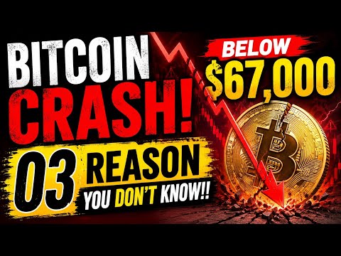 🚨 BITCOIN CRASH BELOW $67,000 | BITCOIN CRASH TODAY | 03 Reasons For Bitcoin crash