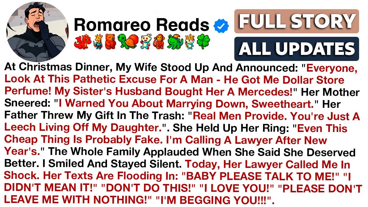 At Christmas Dinner, My Wife Stood Up And Announced: 