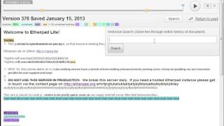 Etherpad Historical Search Plugin