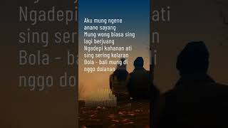 Story Whatsapp 40 Detik Samar Aku Mung Ngene Anane Sayang