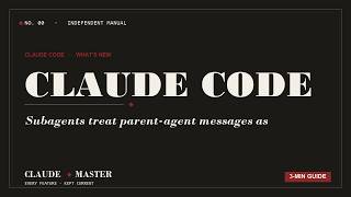 Claude Code: Subagents treat parent-agent messages as normal task direction | Claude Master