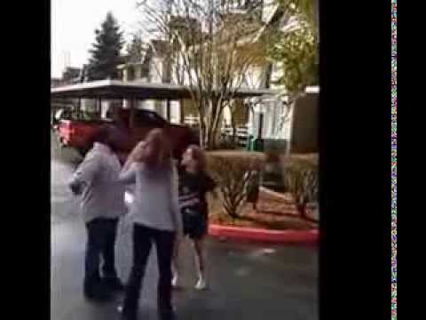 Hoodrat Woman Harasses Man