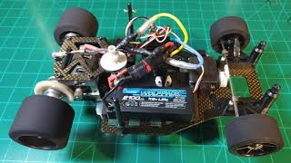 rc12l team associated pan car 19t motor and brushed esc test