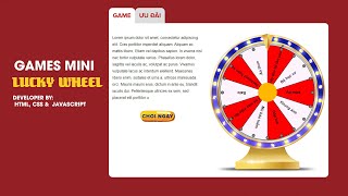 Demo games mini lucky wheel developer by html css javascript screenshot 3