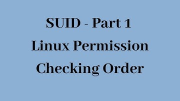 SUID - Part1 - Linux Permission Checking Oder [ Explained in Malayalam ]
