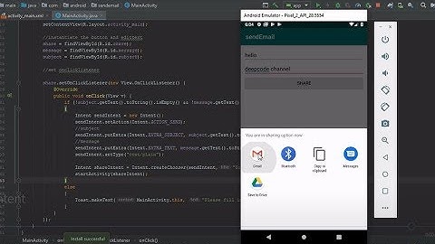 Android for Beginners 2019 - Share Intent Email