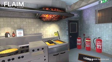 FLAIM Extinguisher - Scenario Walkthrough Commercial Kitchen Extraction Fan Fire