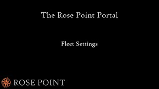 Fleet Settings