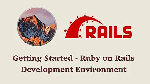 Episode #054 - Getting Started - Ruby on Rails - Development Environment yt