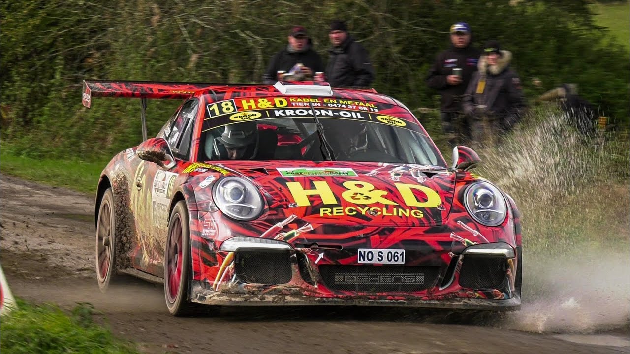 Close Call Rally Car Racing East Belgian Rally 2024 - Mistakes | Close Calls | Drifts - YouTube