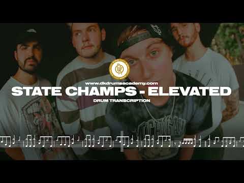 State Champs - Elevated | FREE Drum Transcription #statechamps  #drumtranscription