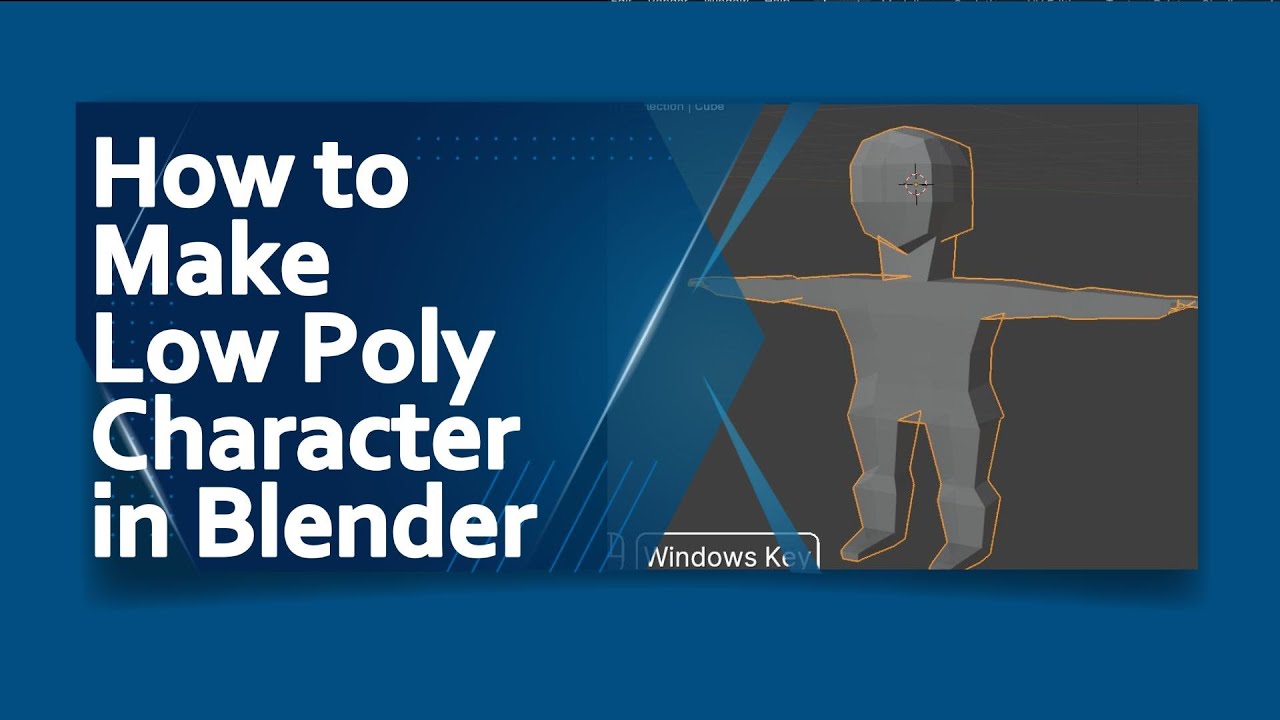 how to make Low poly Character in blender | blender tutorial in hindi  