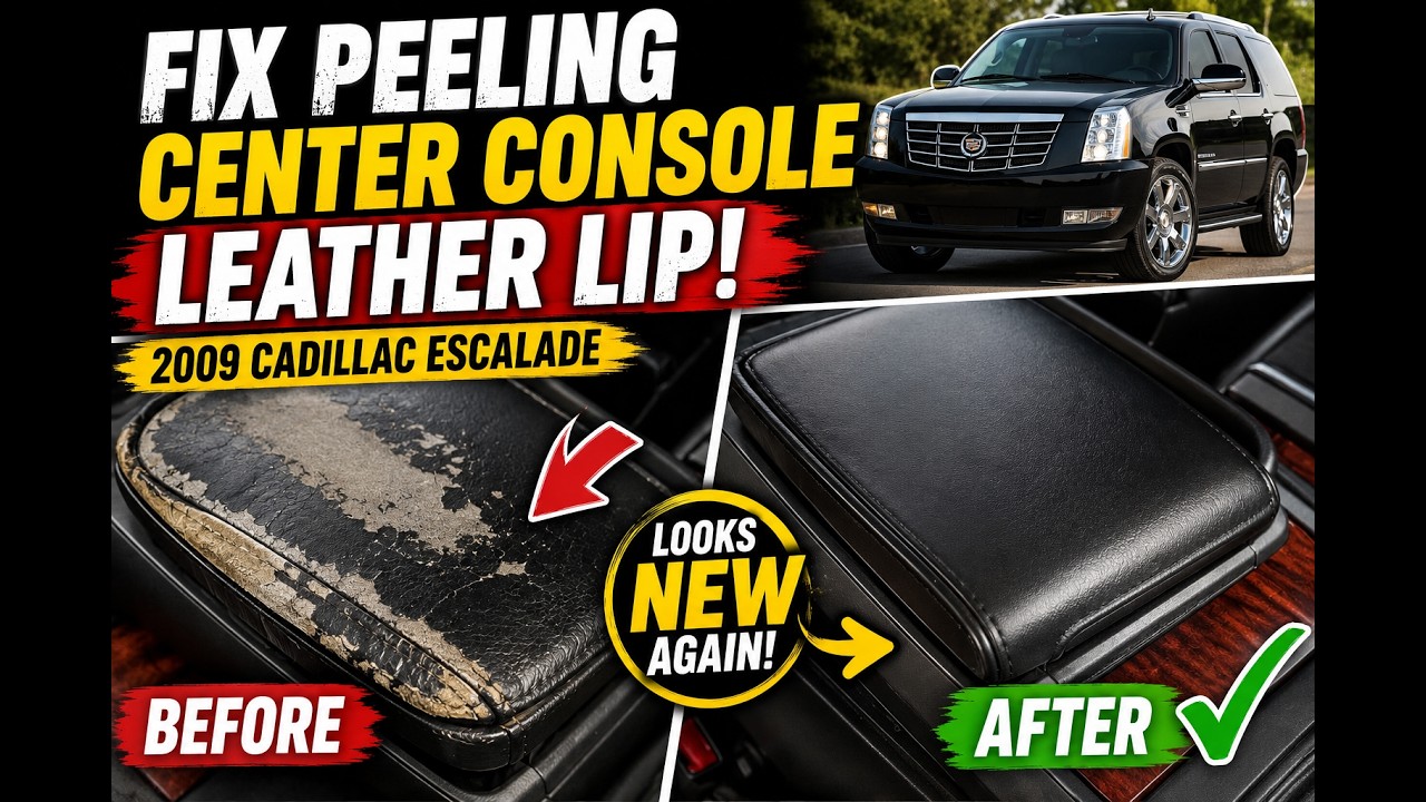 How to Fix a Peeling Center Console Lid on a Cadillac Escalade (Looks ...
