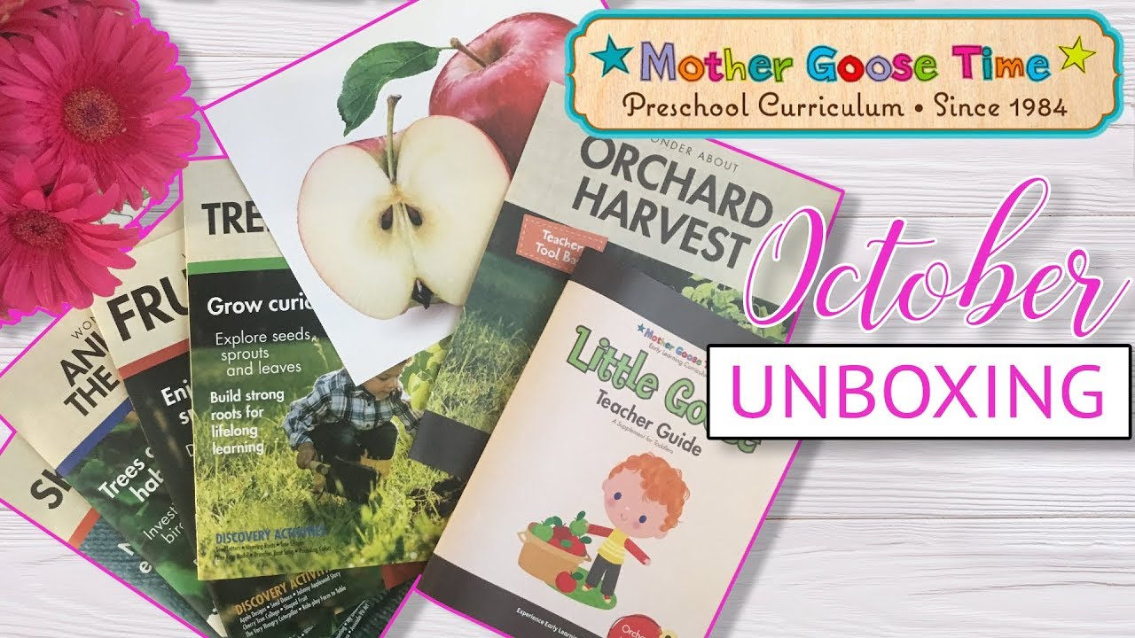 MOTHER GOOSE TIME OCTOBER UNBOXING! // Preschool Homeschool Curriculum: Orchard Harvest
