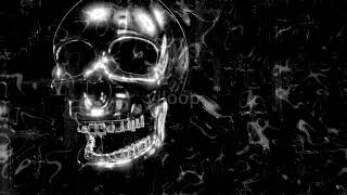 Cyber Skull Energy Core – Dark Sci-Fi VJ Loop 4K | Seamless Techno Visual