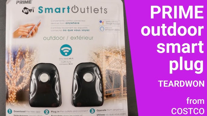 Prime Outdoor Wi-Fi Remote Control Outlet Adapter Outdoor (2 ct) Delivery -  DoorDash