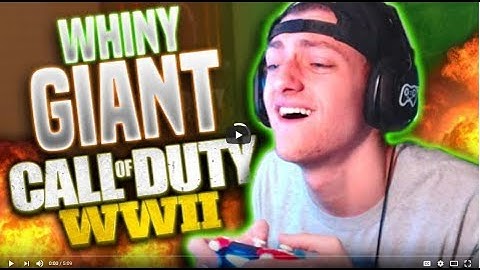 WHINY GIANT vs TRASH TALKERS on COD WW2! (Funny Reactions!)