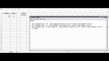 Excel CHIINV Function - How to use CHIINV Function