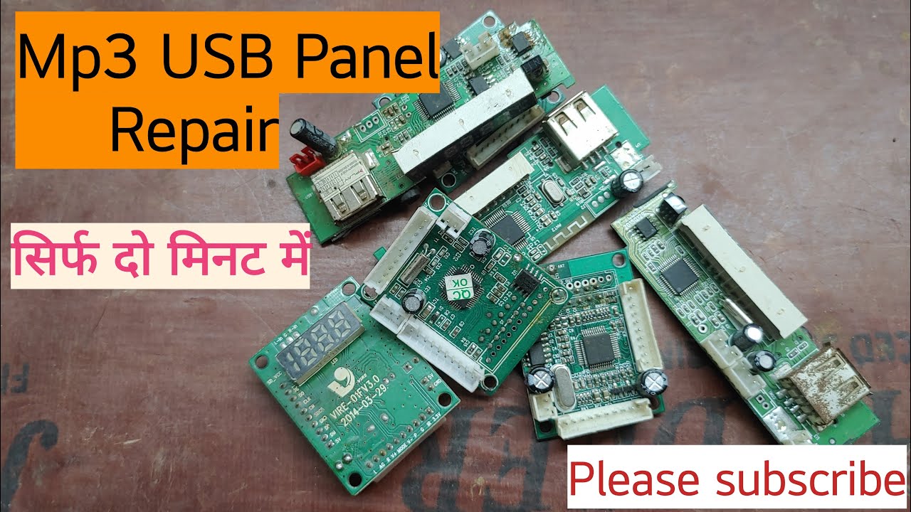 Usb mp3 player repair, Bluetooth module repair in Hindi YouTube