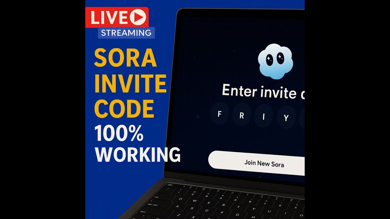 LIVE: GET YOUR Sora 2 Invite Code NOW! (VERY FEW LEFT AS OF OCTOBER 16 ...