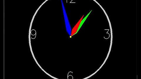 Clock demo with OpenGL 3D Graphics