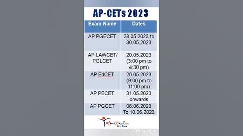 AP PGECET, PECET, LAWCET, EDCET 2023 EXAM SCHEDULE RELEASED