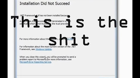 FIXED 100% .NET FRAMEWORK 4.8 ERROR - A CERTIFICATE CHAIN PROCESSED,...