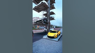 High Levels High Speed Mechanical Car Tower Parking System / Stacker Parking Rotary Parking